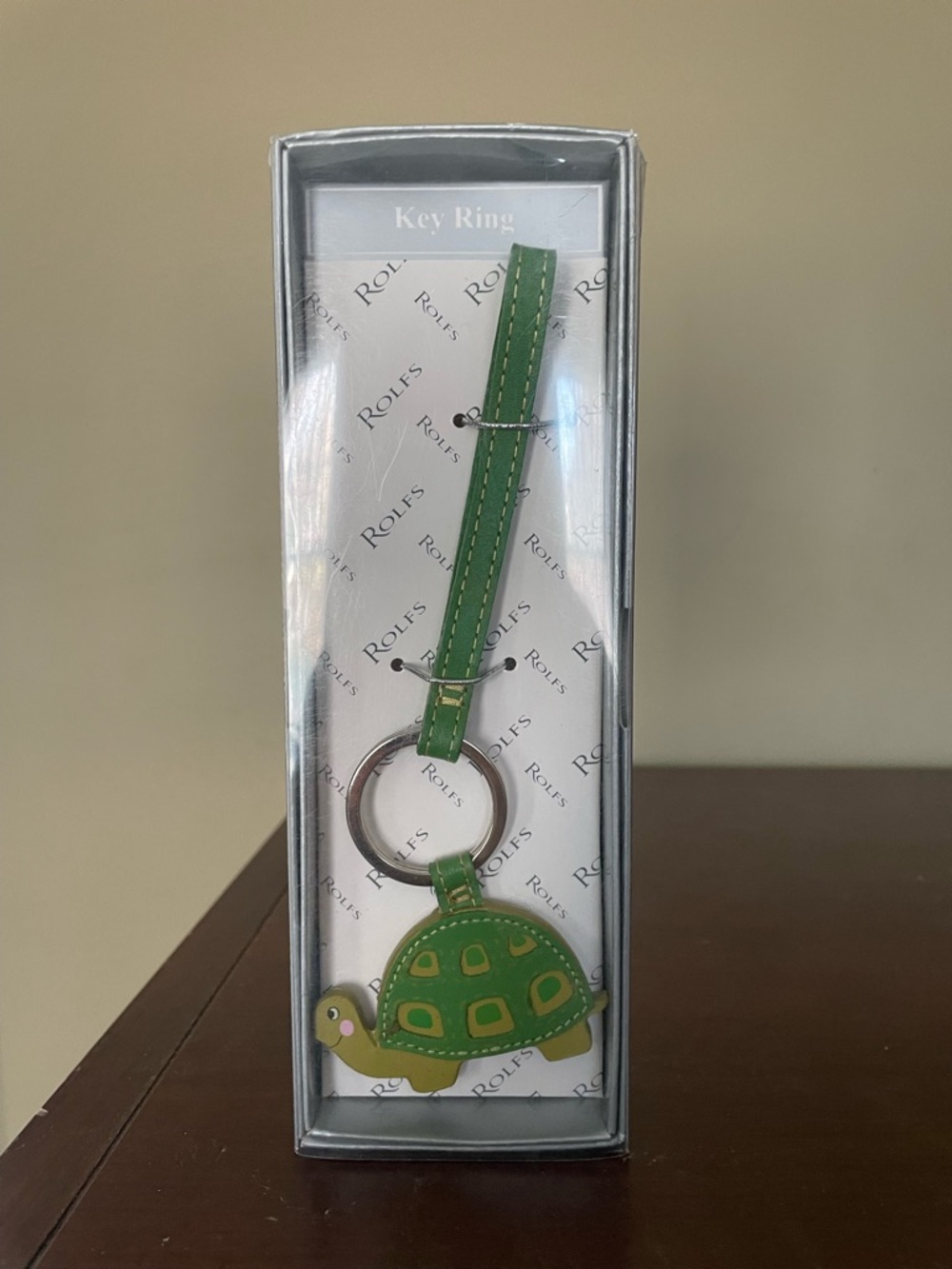 Rolfs Green Turtle Keyring with Strap
